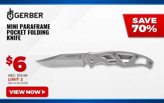 GERBER MINI PARAFRAME POCKET FOLDING KNIFE