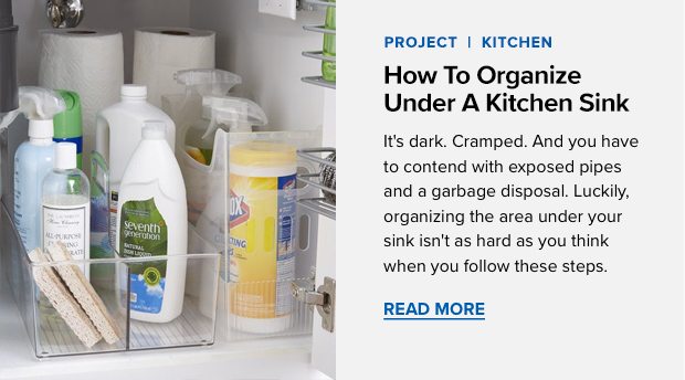 Organize Under A Kitchen Sink
