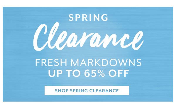 Spring Clearance