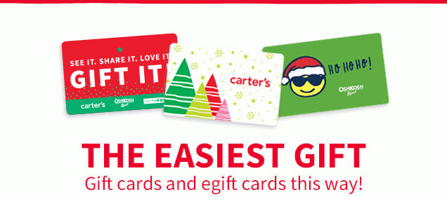 THE EASIEST GIFT | Gift cards and egift cards this way!