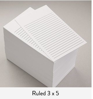 Shop Nonpersonalized Ruled or Grid 3 x 5 Vertical Note Cards