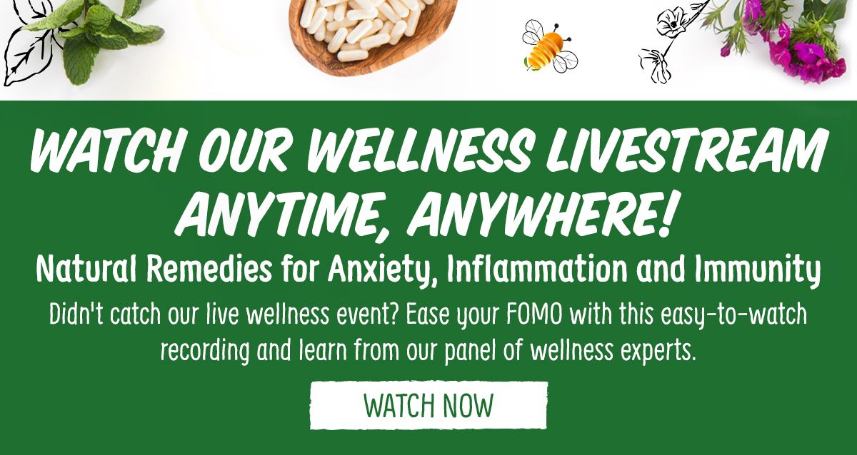 Watch our Wellness Livestream Anytime, Anywhere!