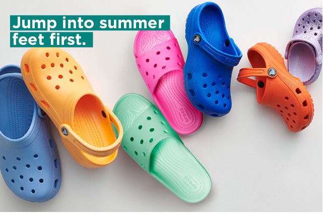 jump into summer feet first. shop now.