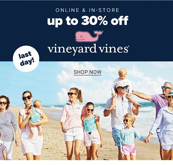 Online & Instore - Up to 30% off Vineyard Vines. Shop Now.