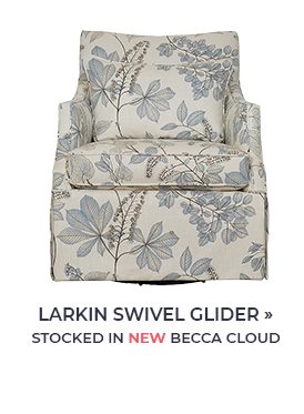 Larkin Swivel Glider in Becca Cloud