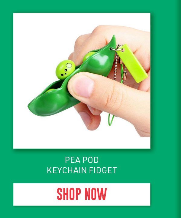 Pea Pod Fidget Key Chain