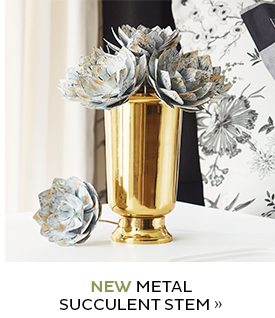 Metal Succulent Stem