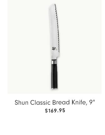Shun Classic Bread Knife, 9" $169.95