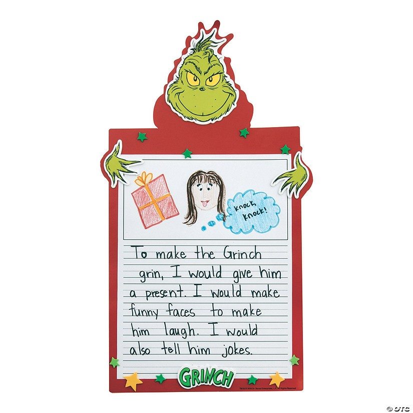 Dr. Seuss™ The Grinch Writing Prompt Craft Kit- Makes 12
