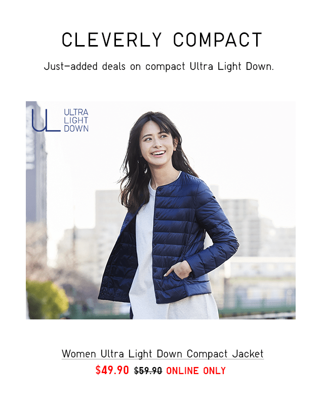 WOMEN ULTRA LIGHT DOWN COMPACT JACKET $49.90