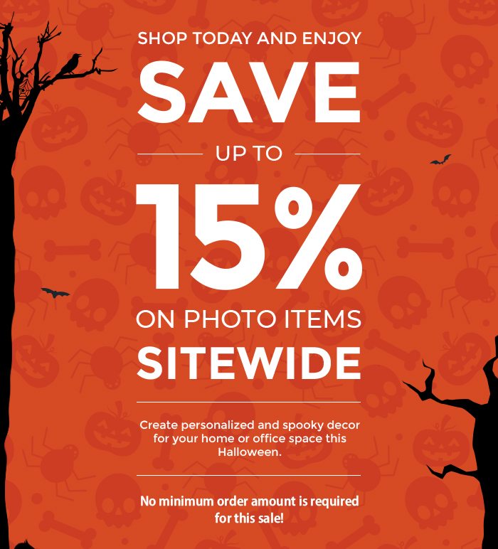 Your last chance to save on Halloween photo items is here!