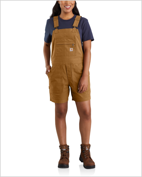 WOMEN’S RUGGED FLEX® CANVAS SHORTALL