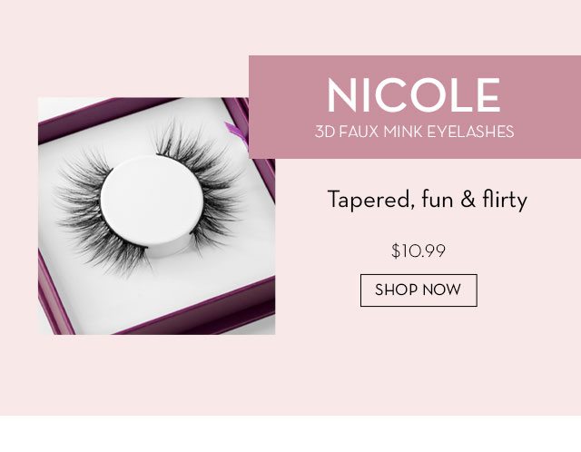 Shop Nicole 3D Faux Mink Eyelashes