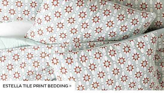 Estella Tile Print Bedding