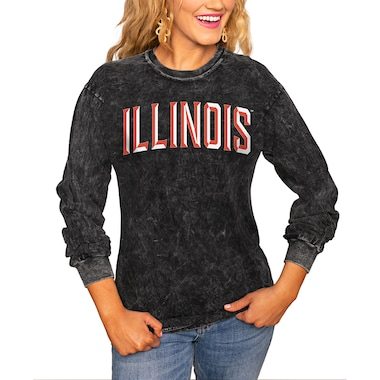 Illinois Fighting Illini Women's Good Going Long Sleeve T-Shirt - Charcoal