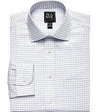 Traveler Collection Tailored Fit Spread Collar Check Dress Shirt