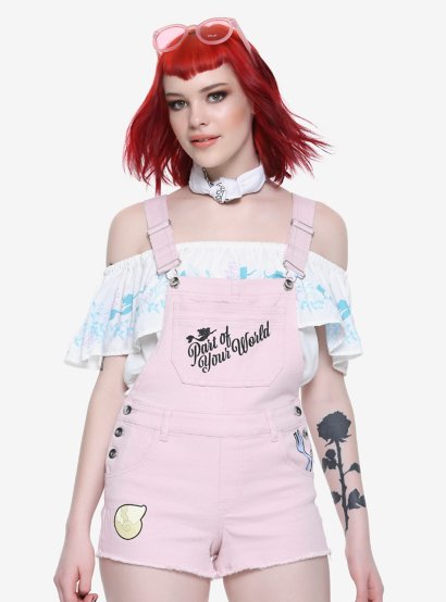 The Little Mermaid Ariel Pink Shortalls HT Exclusive
