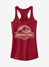 Girls Jurassic Park Logo Henna Tank