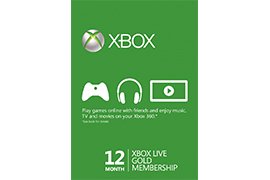 12-Month Xbox Live Gold Membership