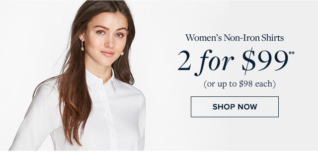 WOMEN'S NON-IRON SHIRTS | SHOP NOW