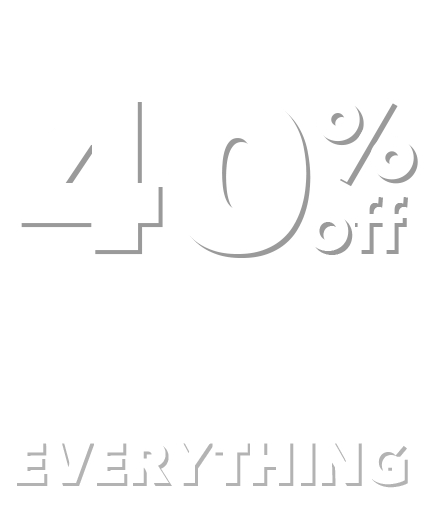 TODAY ONLY! In-Store and Online. 40% off your total regular-priced purchase of Everything. Excludes Fabric.