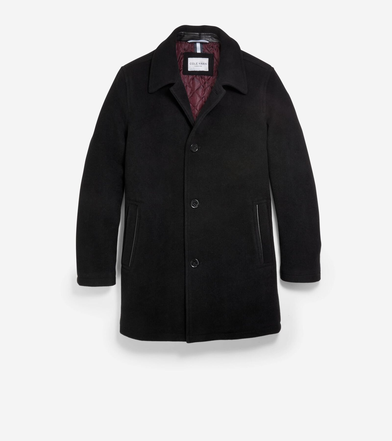 Cole Haan 34” Wool Plush Carcoat