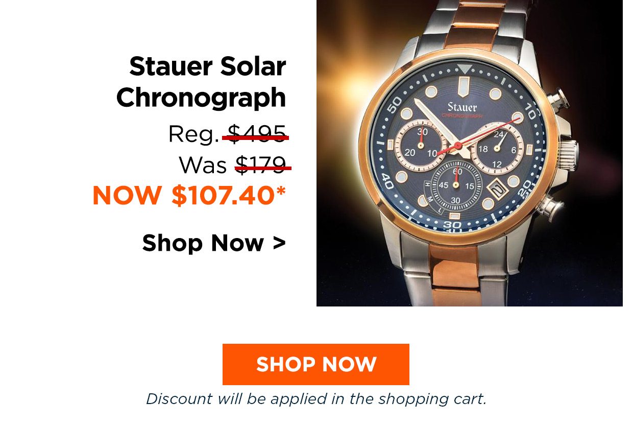Stauer Solar Chronograph