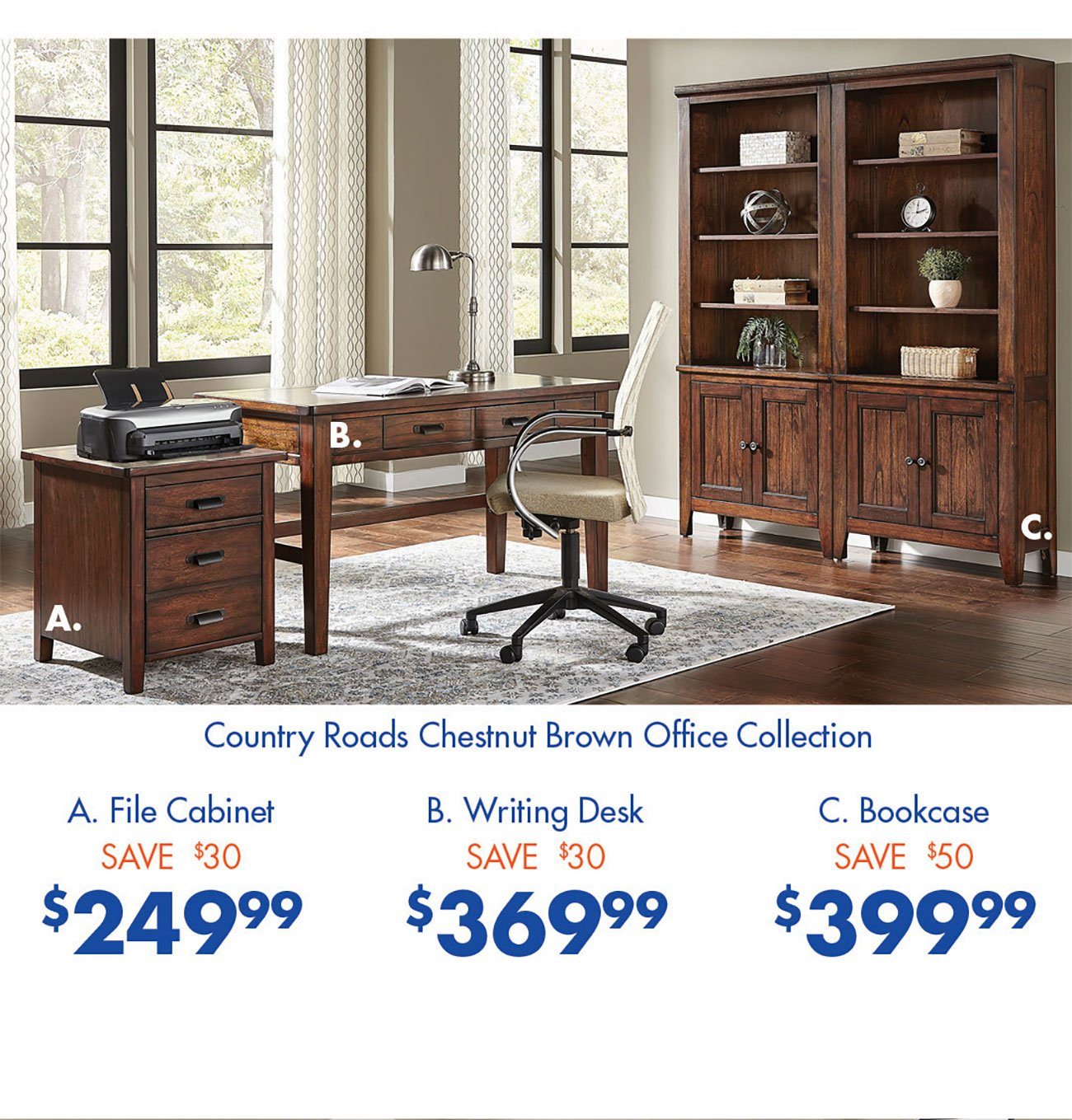 Country-Roads-Chestnut-Brown-Office-Collection