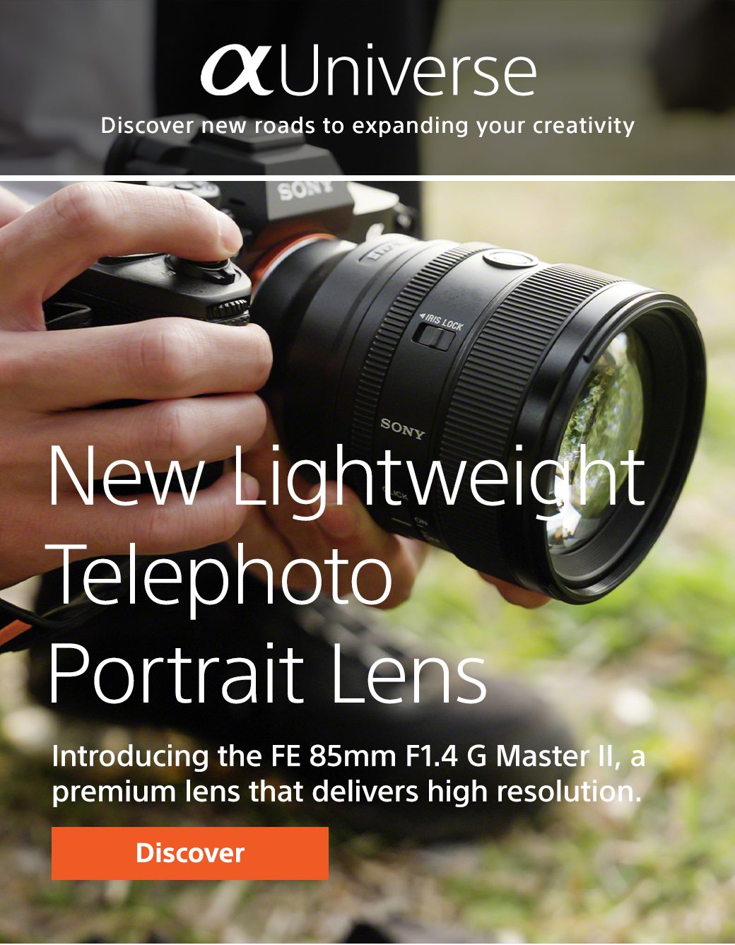 New Lightweight Telephoto Portrait Lens | Introducing the FE 85mm F1.4 G Master II, a premium lens that delivers high resolution | Discover