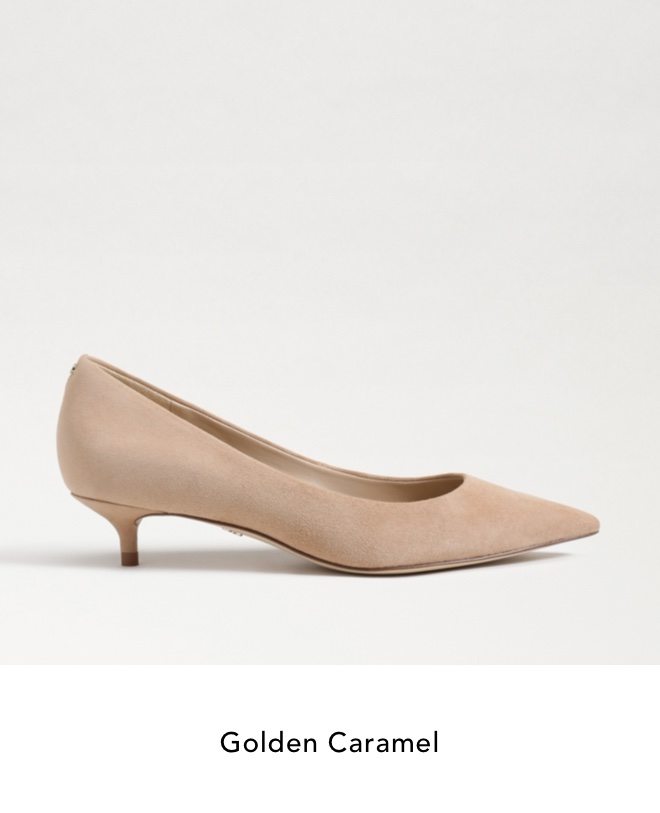 Franci Kitten Heel Pump (Golden Caramel)