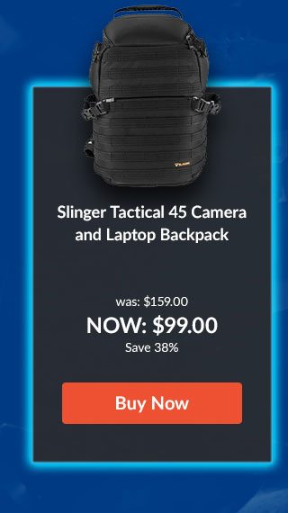 Slinger Tactical 45 Camera and Laptop Backpack