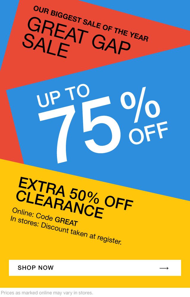 gap online clearance