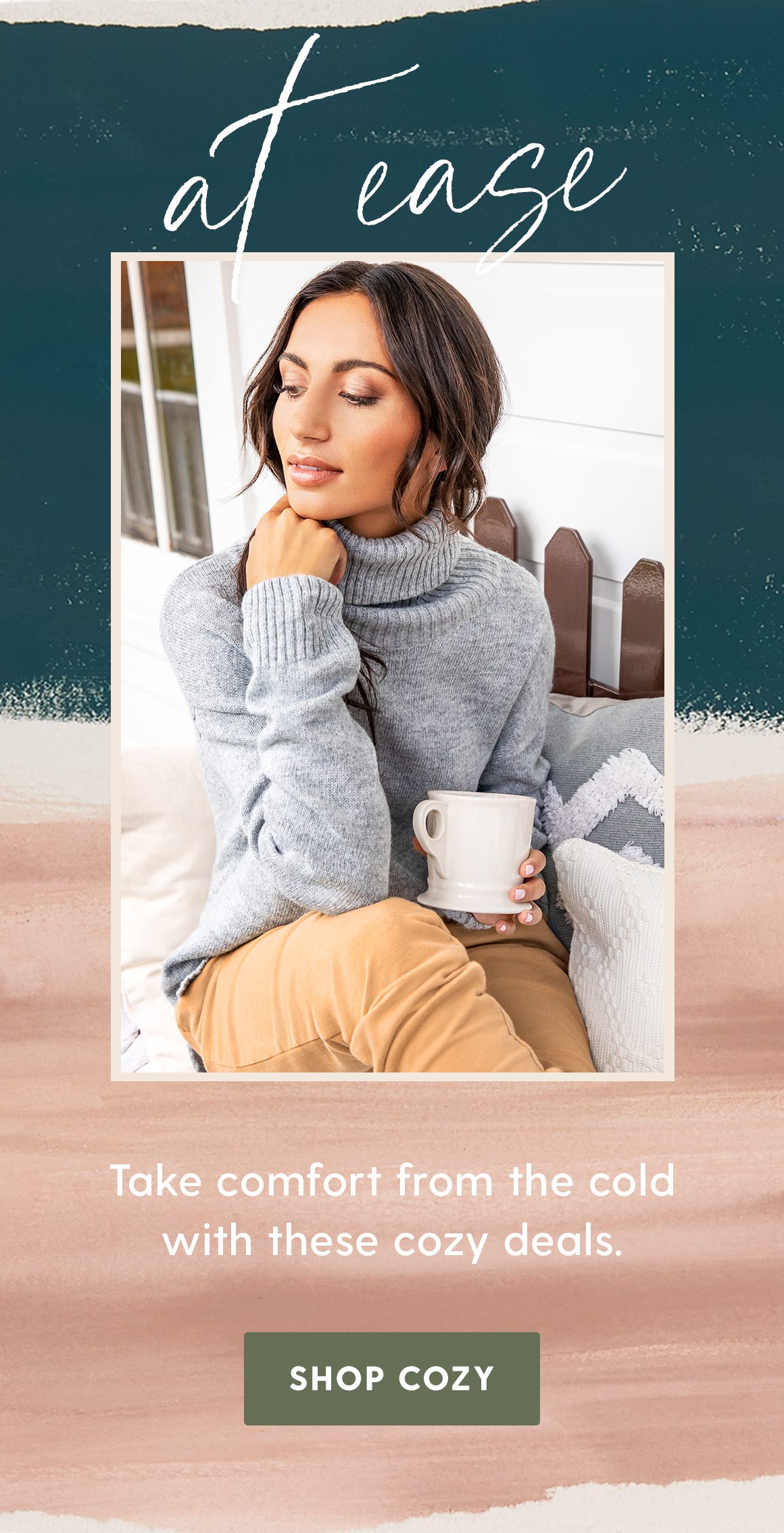 Take comfort from the cold with theses cozy deals. Shop cozy.