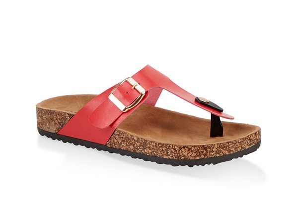 Thong Footbed Slide Sandals