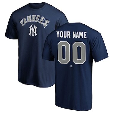 Men's Fanatics Branded Navy New York Yankees Personalized Team Winning Streak Name & Number T-Shirt