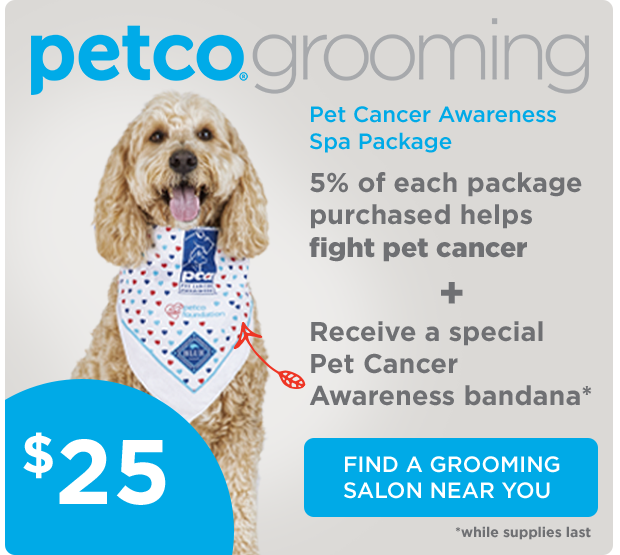 Find a Petco Grooming Salon.