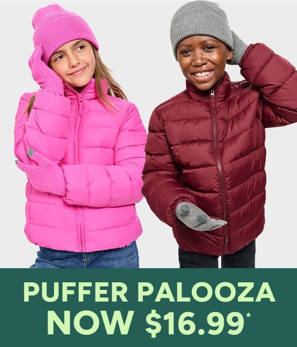 $16.99 Puffer Jackets