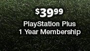 $39.99 PlayStation Plus 1 Year Membership
