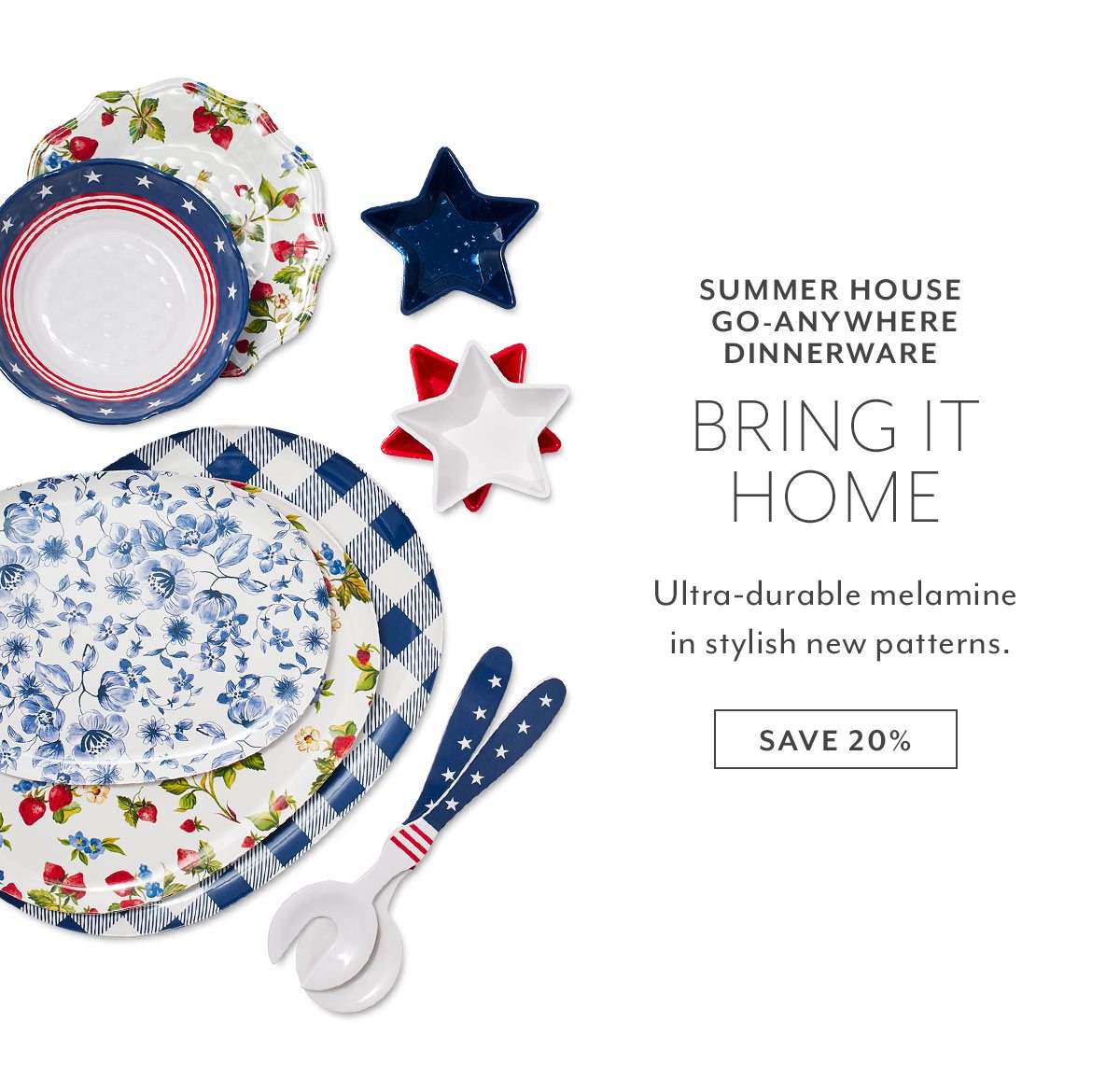 Summer House Go-Anywhere Dinnerware