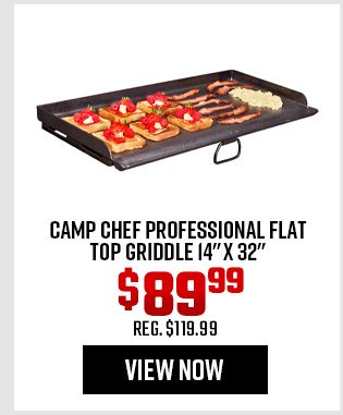 Camp Chef Professional Flat Top Griddle 14x32 inches