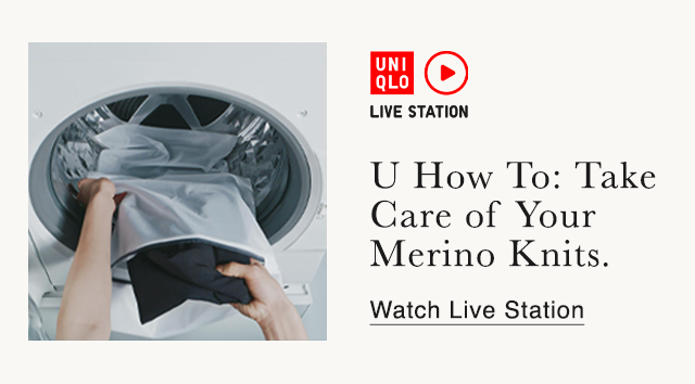 BANNER 4 - U HOW TO TAKE CARE OF YOUR MERINO KNITS. WATCH LIVE STATION.