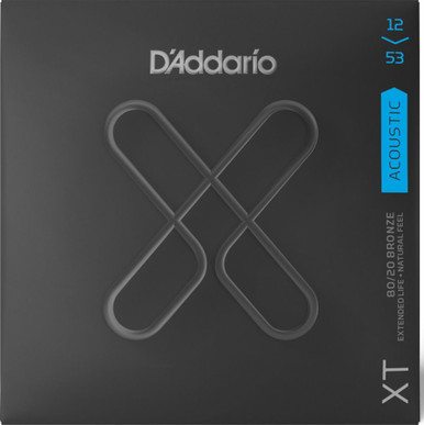 D'Addario XT Coated 80/20 Bronze Acoustic Guitar Strings