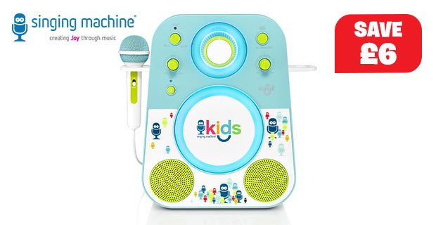 Singing Machine SMK250BG Bluetooth Sing Along Karaoke Machine