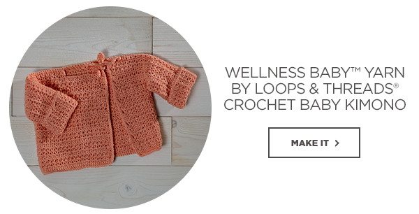 Loops & Threads® Wellness Baby™ Crochet Baby Kimono