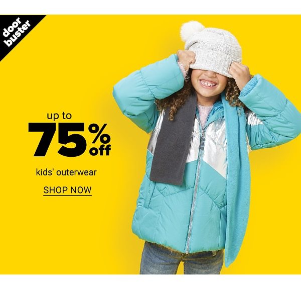 up to 75% off kids outerwear - Shop Now