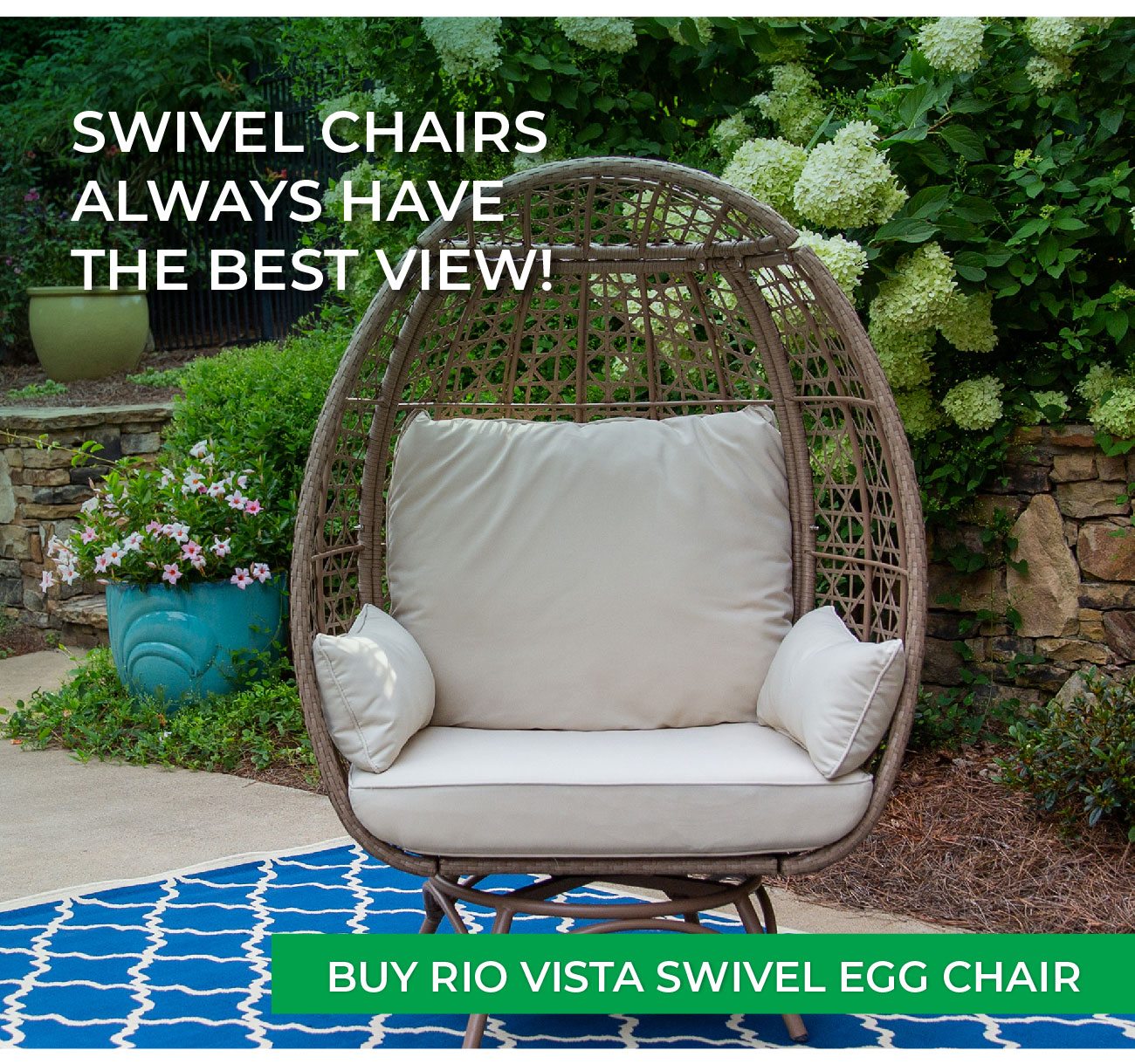 Rio Vista Swivel Egg Chair