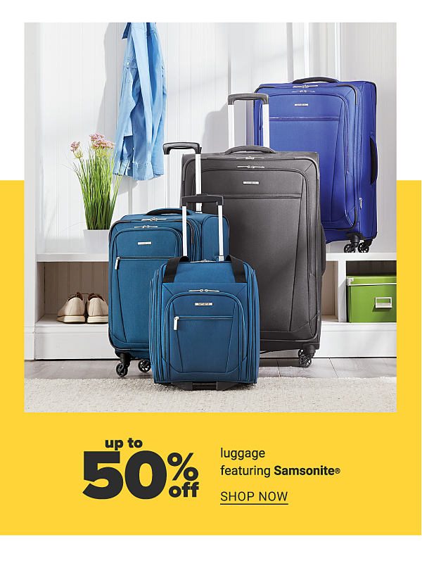 Up to 50% off Luggage feat. Samsonite - Shop Now