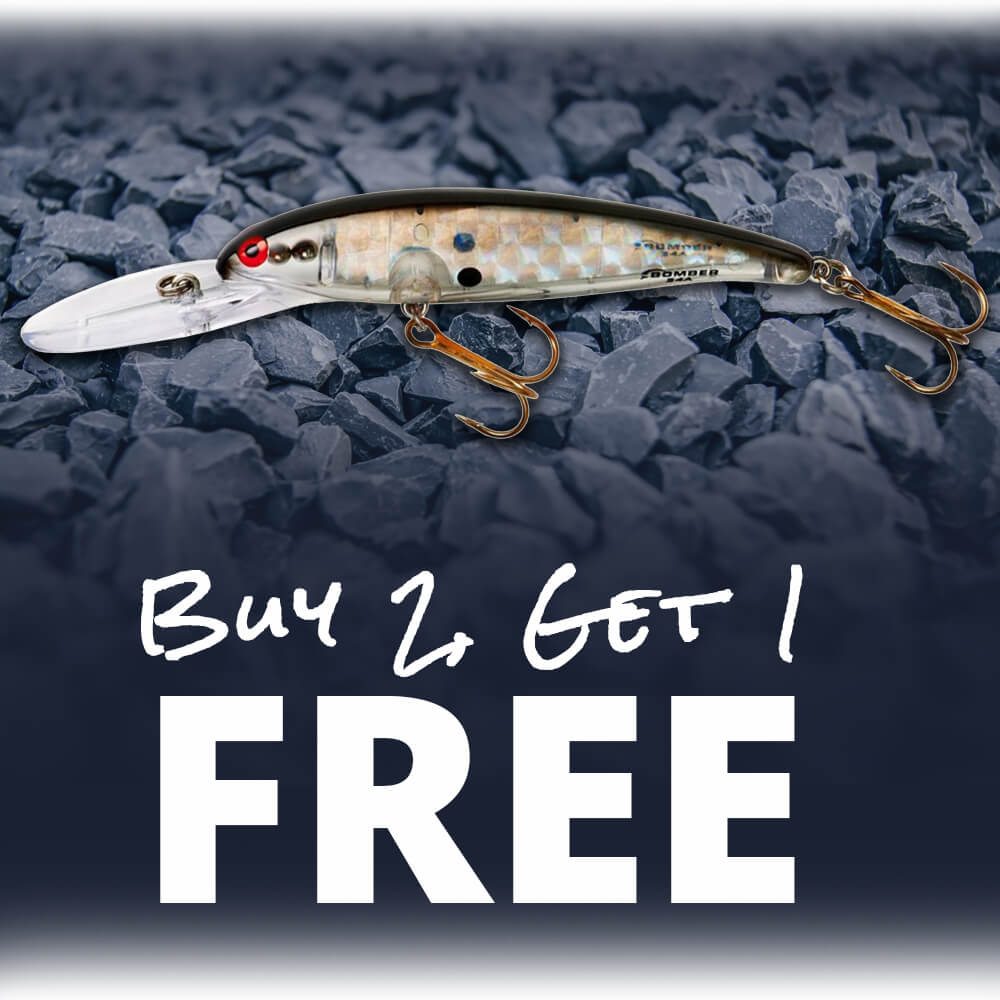 Bomber Deep Long A Lures are Buy 2, Get 1 FREE!