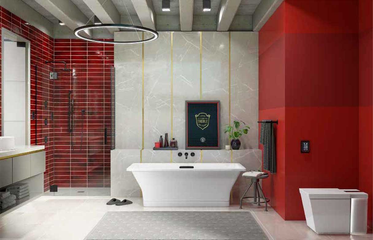 A Bathroom Inspired by Manchester United