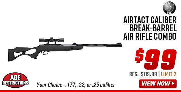 Hatsan AirTact Caliber Break-Barrel Air Rifle Combo